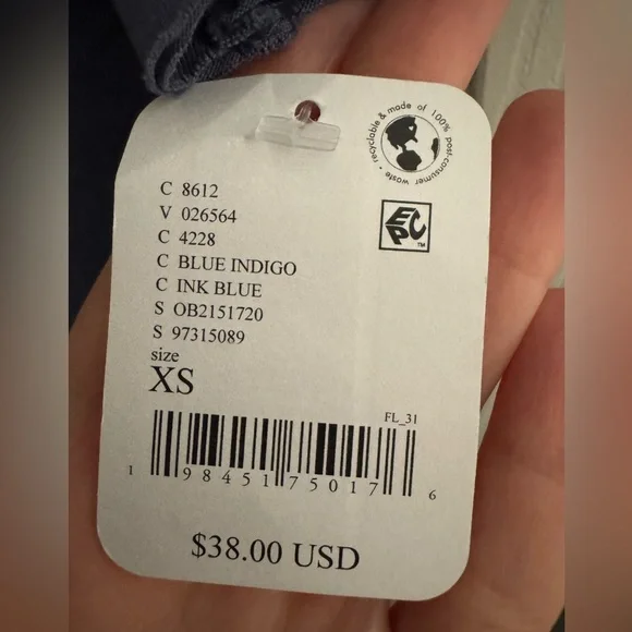 Free People Movement Inspire Tee NWT Blue Indigo - Picture 7 of 11